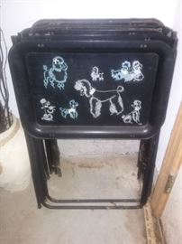 Classic retro 50s lovers need this set of Poodle adorned TV Trays