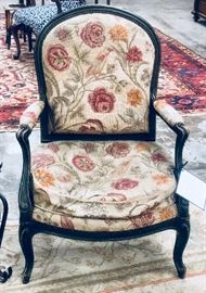 Late 1800’s French painted Fauteuil in original needlepoint & finish, great condition. 