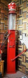 Vintage Crown Top Visible Gas Pump By Butler Manufacturing Company