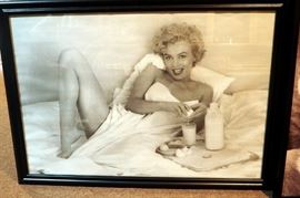 Large Marilyn Monroe Prints, White Dress 36" x 24", Puzzle 28" x 20" And Cracking Egg 28" x 39"