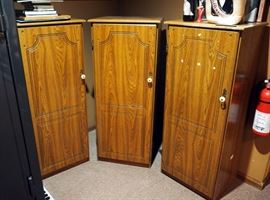 Composite Wood Storage Cabinets Qty. 3 , 48" x 20" x 16"