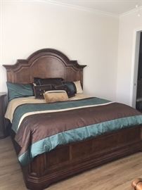 King size bed with mattress & box spring 
