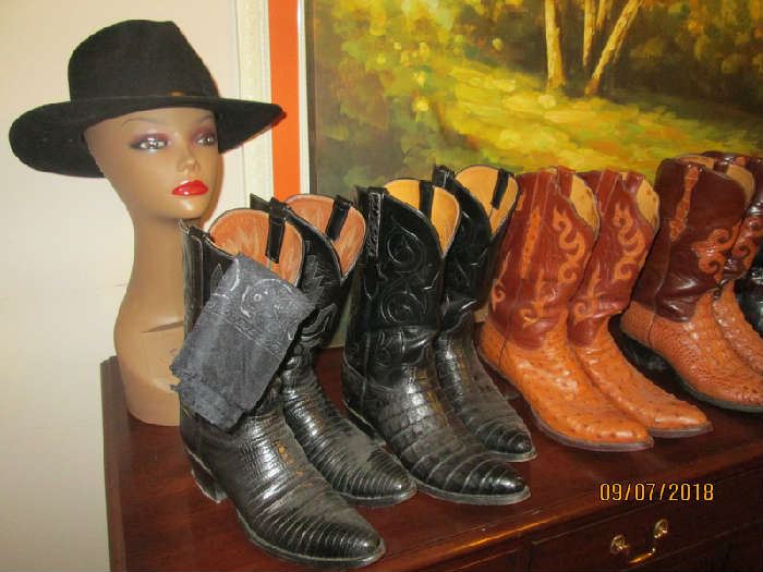 Lucchesi boots & Stetson hats