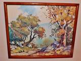 Framed vintage print