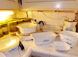 Corning Ware casserole dishes, pans, coffee pot, vintage electric juicer, glass Pyrex canisters