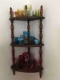 Small segment of Victorian glass collection