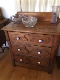 Walnut washstand