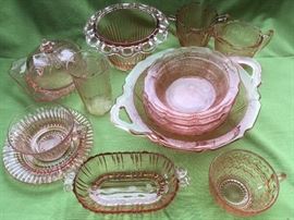 Depression glass sampling