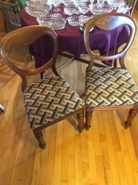 Victorian Balloon-back side chairs (set of 4)