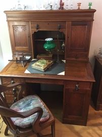 Victorian Walnut Desk
