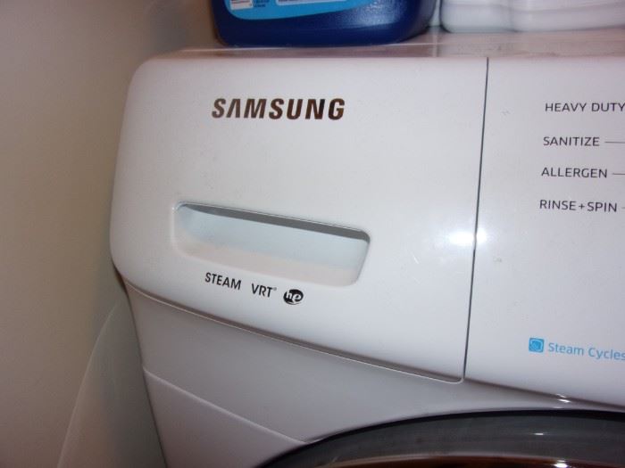 Samsung washer and dryer(steam moisture sensor) with storage bases