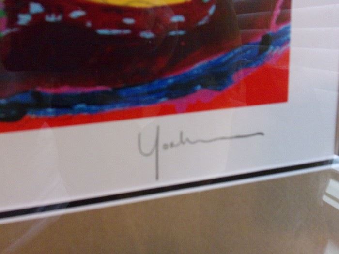 BY FAMED CONTEMPORARY ARTIST KIM YOAKUM! Yoakum is a master of making the ordinary, extraordinary! Hand signed by Kim Yoakum is a contemporary painter who focuses on objects. She brings vibrant colors to seemingly ordinary things to create rich and meaningful portraits. Her artwork has been published and exhibited around the world. 