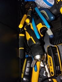 DeWalt tool box with power tools