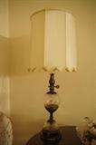 Hollywood Regency lamp, 1960s. It is one of a pair.
