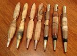 Gorgeous hand turned wood pens.
