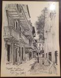 Don Davey print, Pirates Alley, New Orleans