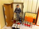 Collectible Coke products, Charlie Chaplan Doll and a great vintage album set on learning Italian.