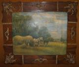 Gorgeous antique frame and print