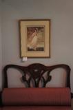 Gorgeous twin bed and Pinkie print by Sir Thomas Lawrence