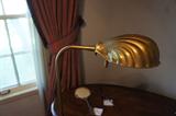 Vintage Brass Shell Lamp