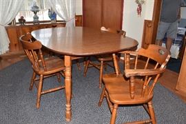 dinning table & 6 chairs