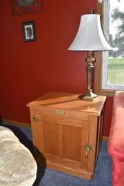 2. White Clad end tables