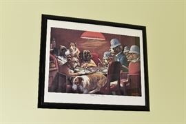 framed pool print