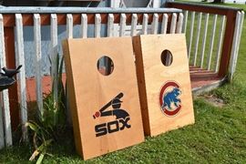 Sox & Cubs corn hole game