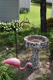 stone bird bath