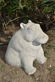 Hippo garden decor
