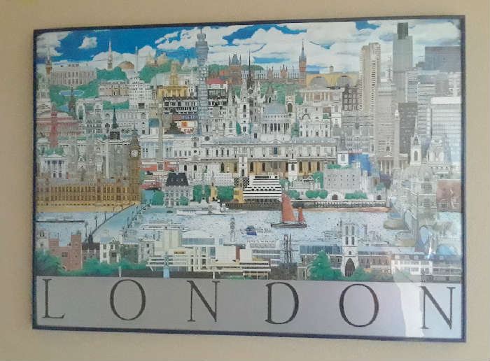 One of several posters depicting London