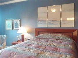 Triptych of calm seas.