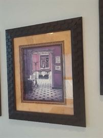 One of three prints depicting dining rooms. Come see. The good 12 x 14 sizes will make an attractive grouping. (Can't get a photo of the other two.)