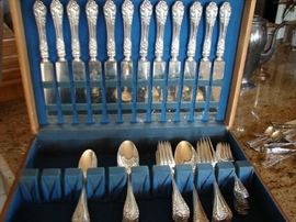 The second sterling flatware set
