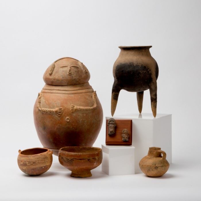 South American / Pre-Columbian Tribal Pottery Collection Online Auction