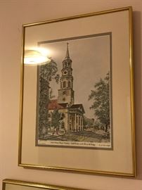 St. Michael's Church, Charleston, SC by Jean-Claude de Montfort (signed)