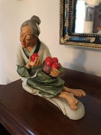 Asian woman figurine