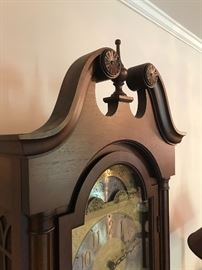 Detail of Grandfather clock top