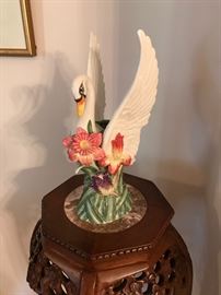 Fitz & Floyd Swan vase figurine