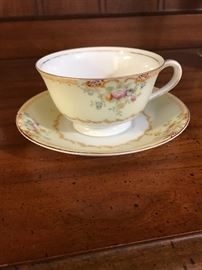 H Japan hand painted tea cup and saucer