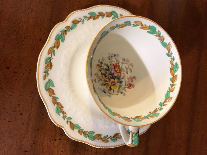 Johnson Bros Old Staffordshire tea cup and saucer.