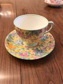 Sampson Smith Old Royal bone china tea cup and saucer