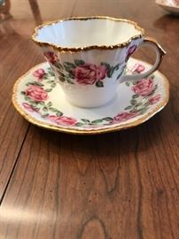 Salisbury bone china tea cup and saucer 