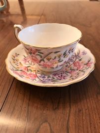 Hammersby Rose bone china tea cup and saucer