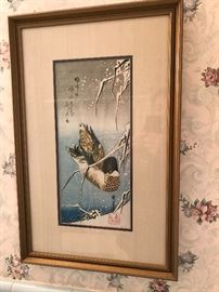 Wild Duck in Snow by Ichiryusai Hiroshige