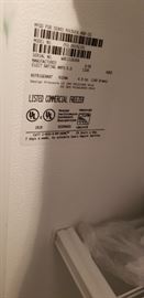 10 CuFt freezer Model nu