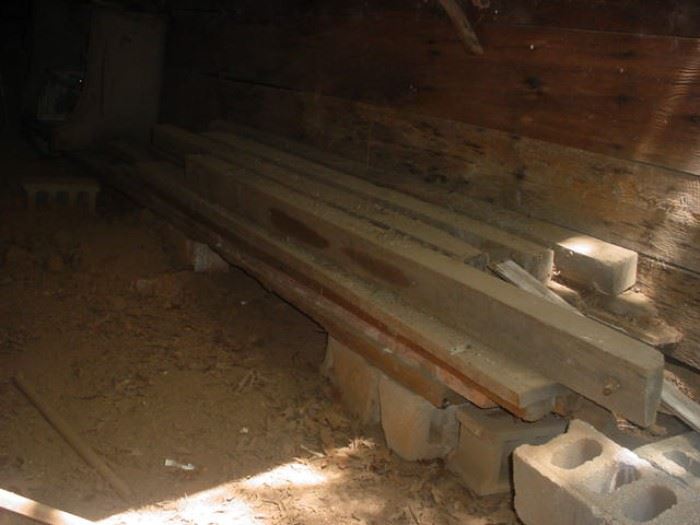 There is SO much of these sawn timbers, of various sizes, from 4"x6" up to 8"x 16"