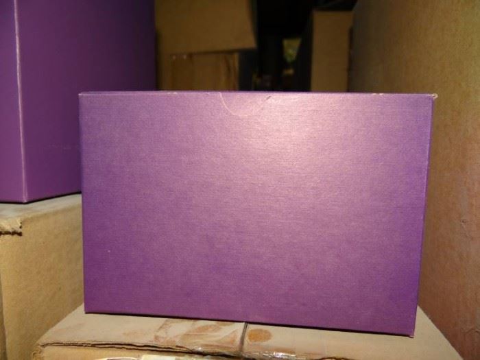 1 Case Of Purple Gift Boxes