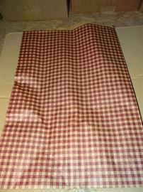 4 Case Of Burgundy Gingham Paper Bags