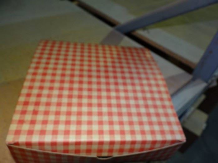 5 Cases Of Red Gingham Votive Candle Boxes